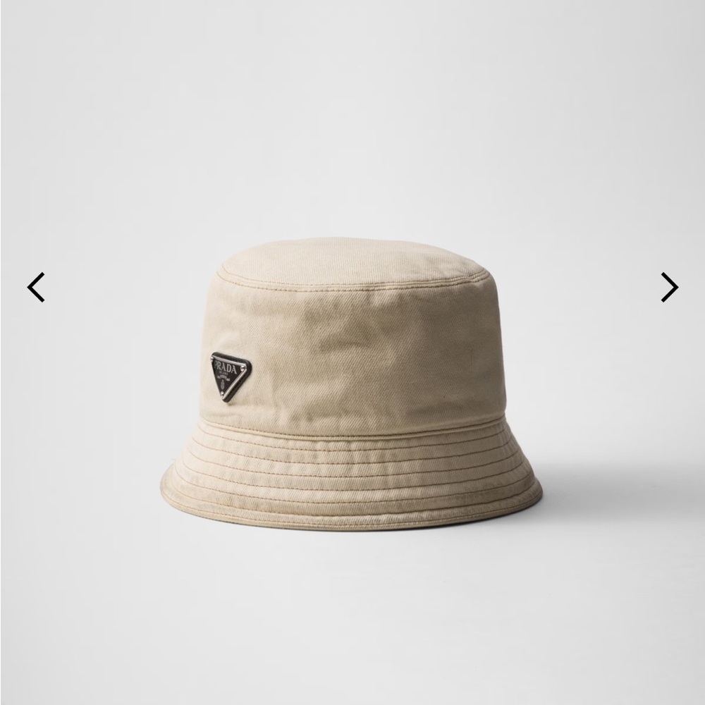 Prada Beige Bucket Hat with Box